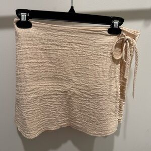 Zara Wrapped Textured Skirt